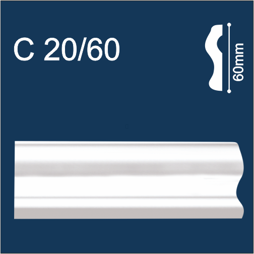 Потолочный Молдинг Solid C20/60 2м