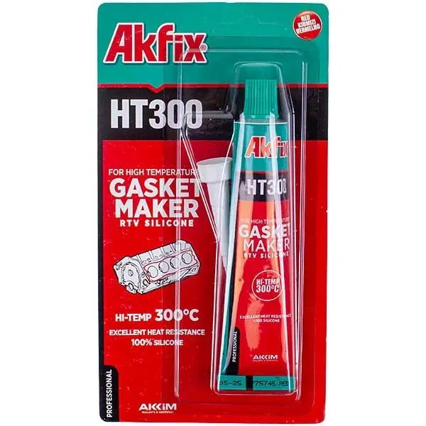AKFIX HT300 Հրակայուն Սիլիկոն Կարմիր 50մլ