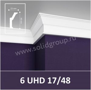 Плинтус Потолочный Solid 6 UHD 17/48 2,4м