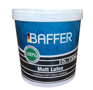 SHEN BАFFER L Լատեքսային ներկ անփայլ 10Լ
