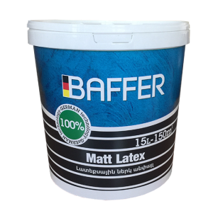 SHEN BАFFER L Լատեքսային ներկ անփայլ 15Լ