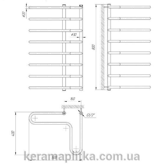 Չորանոց Անկյունային P8 500x400x800մմ