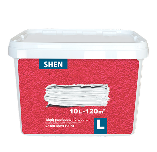 SHEN L Լատեքսային ներկ անփայլ 10Լ