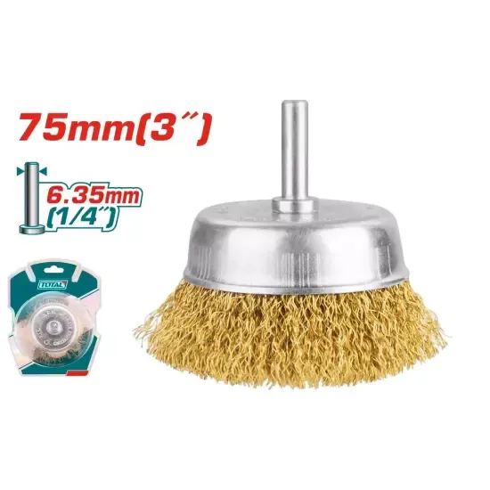 Մետաղական խոզանակ բաժակով 75մմ TAC33031