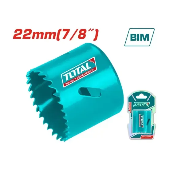 Биметаллическая кольцевая пила 22мм TAC410221