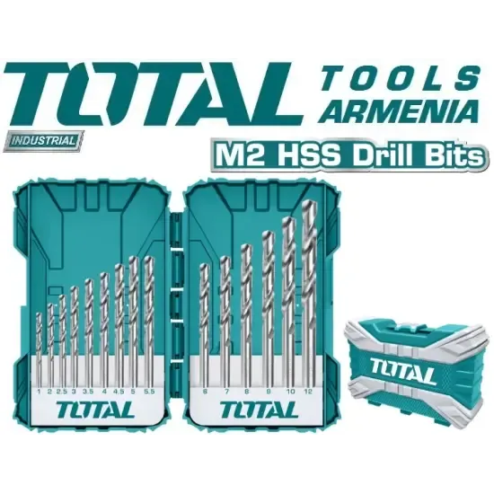 HSS M2 գայլիկոնների հավաքածու 15հատ TACSDL51502