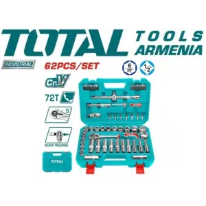 Набор инструмента 1/2" 62 предметов THT121602