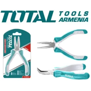 Մինի տափակաբերան թեք երկար քթով աքցան 115մմ THTMN456