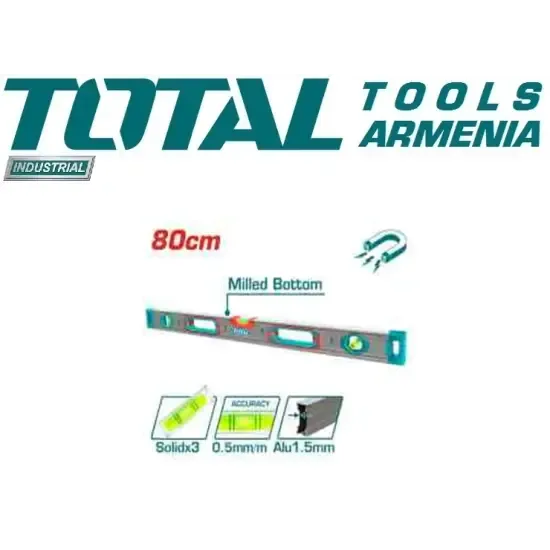 Հարթաչափ հզոր մագնիսներով 800մմ TMT28028M