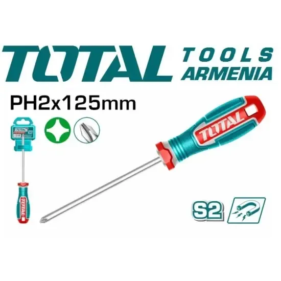 Պտուտակահան խաչաձև PH2x125մմ TSDPH2125